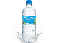 water bottle label