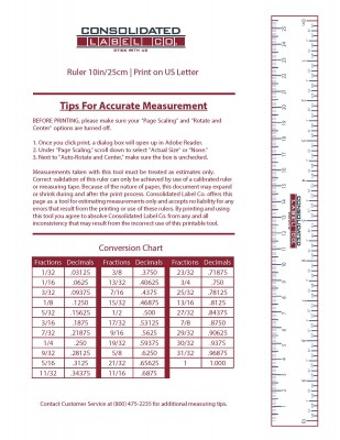 printable ruler print your own ruler consolidated label
