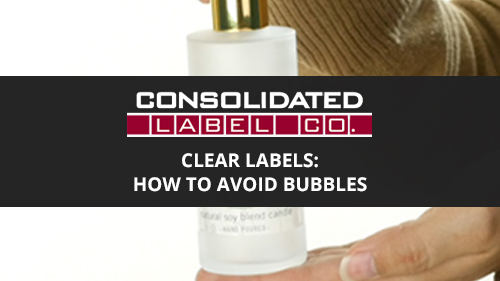 how to avoid bubbles with clear labels