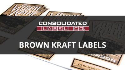 Brown kraft labels