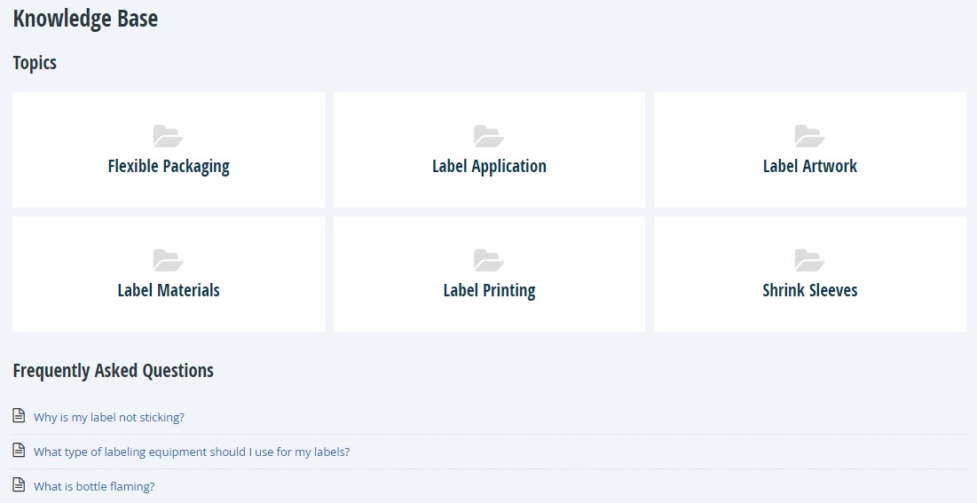 Label forum Knowledge Base