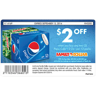 Soda Coupon Label