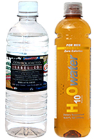 metallic water bottle labels