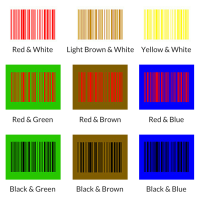 Barcode Colors That Don't Work