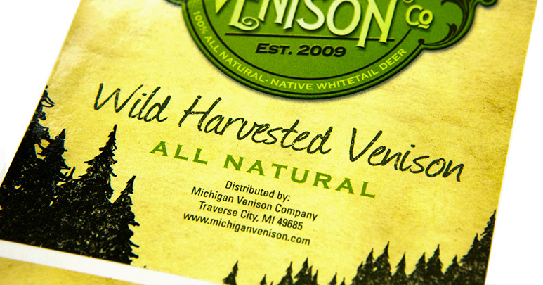 Photo of custom food label for a natural seasoning product.