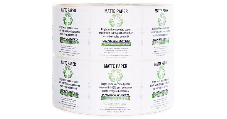 Roll of eco-friendly labels